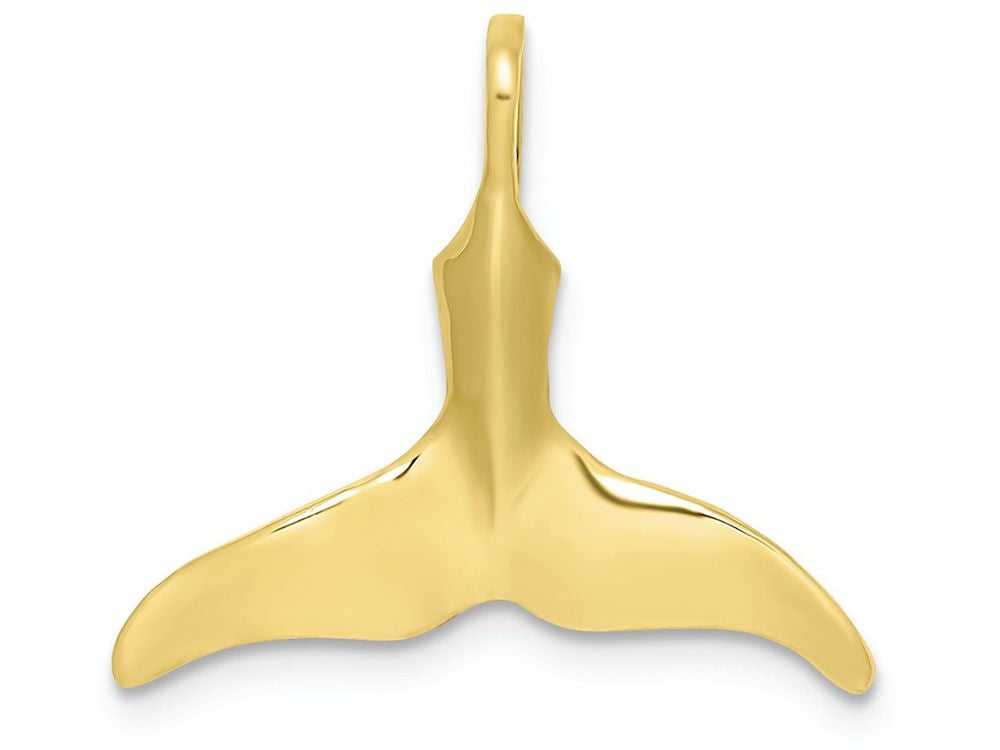 FJC Finejewelers 10k Yellow Gold 3d Whale Tail Charm