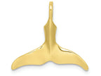 FJC Finejewelers 10k Yellow Gold 3d Whale Tail Charm