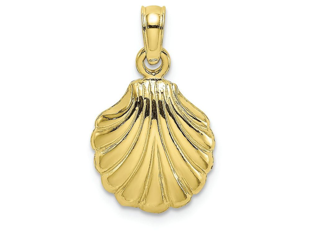 FJC Finejewelers 10k Yellow Gold Scallop Shell (2 0f 2) Charm