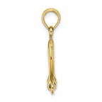 FJC Finejewelers 10k Yellow Gold 3d Small Shackle Link Screw Charm