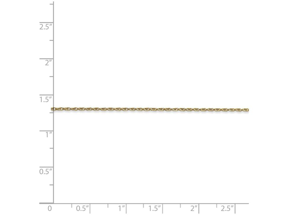 FJC Finejewelers 16 Inch 10k Carded Cable Rope Chain Necklace