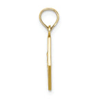 FJC Finejewelers 10k Yellow Gold Caduceus Medical Disc Engraveable Charm
