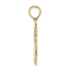 FJC Finejewelers 10k Yellow Gold Cross Inside Cross Charm