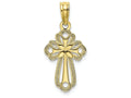 FJC Finejewelers 10k Yellow Gold Cross Inside Cross Charm