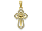 FJC Finejewelers 10k Yellow Gold Cross Inside Cross Charm
