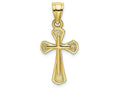FJC Finejewelers 10k Yellow Gold Cross Inside A Crosssolid Charm