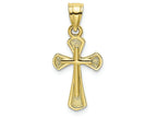 FJC Finejewelers 10k Yellow Gold Cross Inside A Crosssolid Charm