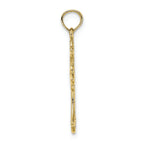 FJC Finejewelers 10k Yellow Gold Cross with Dove Center Charm