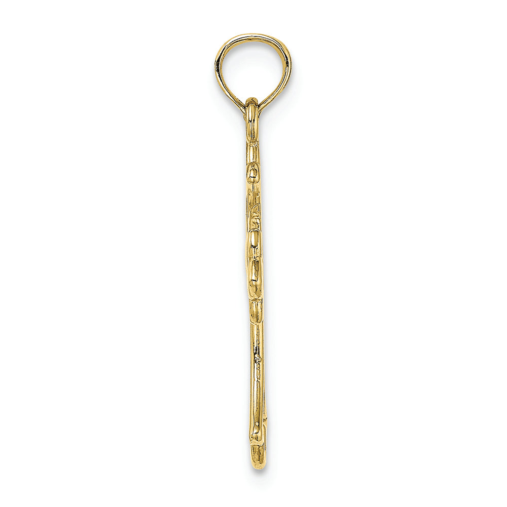FJC Finejewelers 10k Yellow Gold Cross with Dove Center Charm