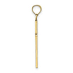 FJC Finejewelers 10k Yellow Gold 3d Stick Cross Charm