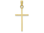 FJC Finejewelers 10k Yellow Gold 3d Stick Cross Charm