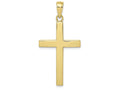 FJC Finejewelers 10k Yellow Gold Beveled Cross with Square Tips Charm