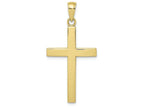 FJC Finejewelers 10k Yellow Gold Beveled Cross with Square Tips Charm