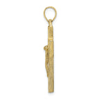 FJC Finejewelers 10k Yellow Gold Crucifix On Cross with Frame Charm