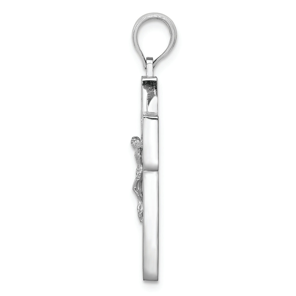 FJC Finejewelers 10k White Gold Crucifix On Cross with Frame Charm