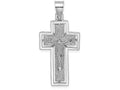 FJC Finejewelers 10k White Gold Crucifix On Cross with Frame Charm