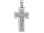FJC Finejewelers 10k White Gold Crucifix On Cross with Frame Charm