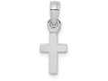FJC Finejewelers 10k White Gold 3d Mini Cross Charm