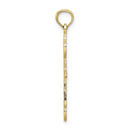 FJC Finejewelers 10k Yellow Gold Cross with X Center Charm
