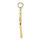 FJC Finejewelers 10k Yellow Gold Cross with Filigree Center Charm