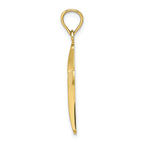 FJC Finejewelers 10k Yellow Gold Beveled Cross with Round Tips Charm