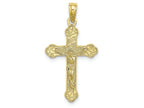FJC Finejewelers 10k Yellow Gold Crucifix with Scroll Tips Charminri
