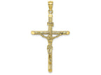 FJC Finejewelers 10k Yellow Gold Crucifix Charmtextured Cross