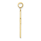 FJC Finejewelers 10k Yellow Gold Beaded Outlinefiligree Center Cross Charm