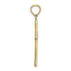 FJC Finejewelers 10k Yellow Gold Bright Cut Marquis Shapes Cross Charm
