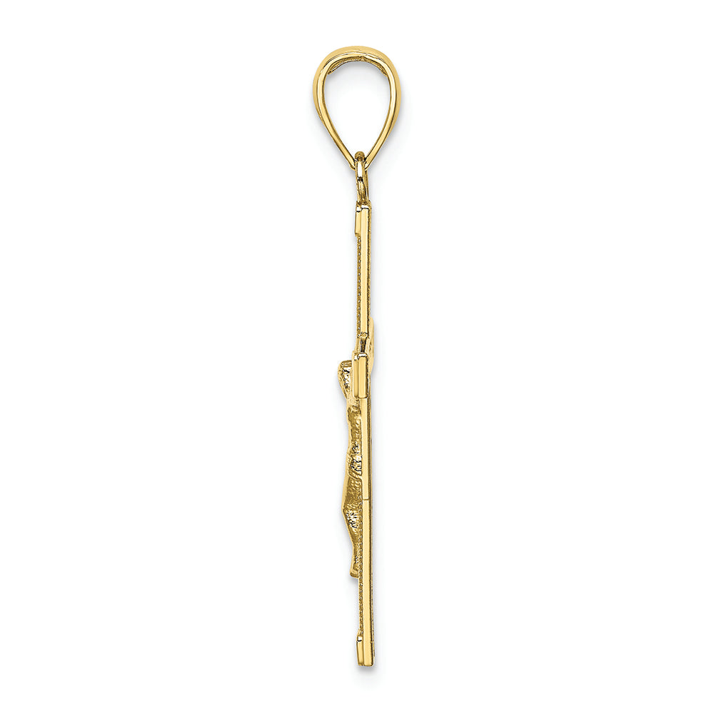 FJC Finejewelers 10k Yellow Gold Crucifix Charm