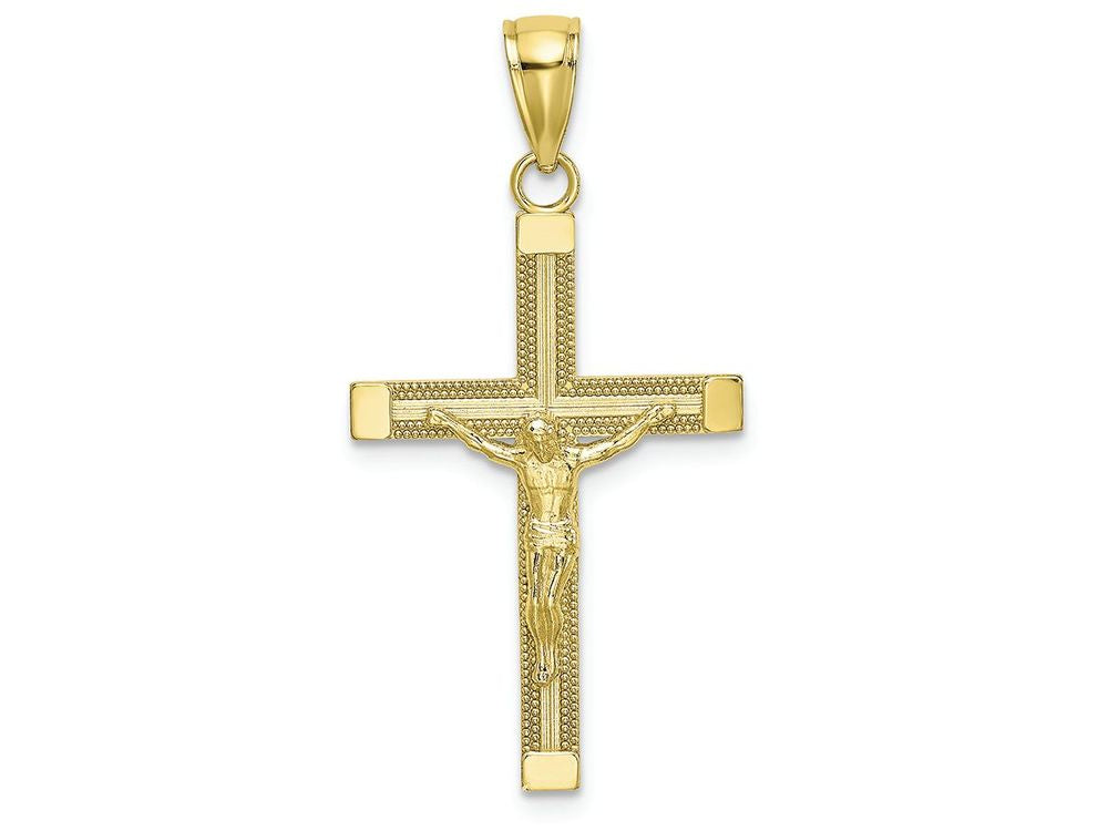 FJC Finejewelers 10k Yellow Gold Crucifix Charm