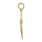 FJC Finejewelers 10k Yellow Gold Crucifix with Arrow Pointed Ends Charm