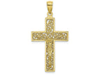 FJC Finejewelers 10k Yellow Gold Crucifix On Swirl Cross Charm