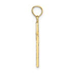 FJC Finejewelers 10k Yellow Gold Bright Cut Edge Filigree Center Cross Charm