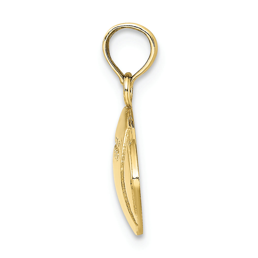 FJC Finejewelers 10k Yellow Gold Football Charm Engraveable