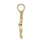 FJC Finejewelers 10k Two-tone Gold Ship Wheel Two-color Charm
