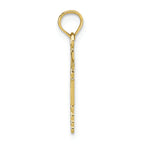 FJC Finejewelers 10k Yellow Gold Rn Caduceus Charm
