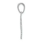 FJC Finejewelers 10k White Gold Rn Caduceus Charm