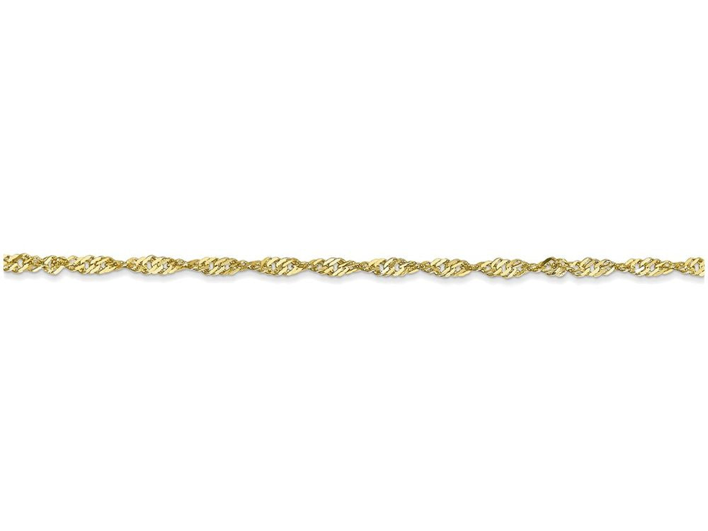 FJC Finejewelers 16 Inch 10k 1.70mm Singapore Chain Necklace