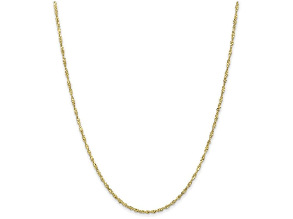 FJC Finejewelers 30 Inch 10k 1.70mm Singapore Chain Necklace