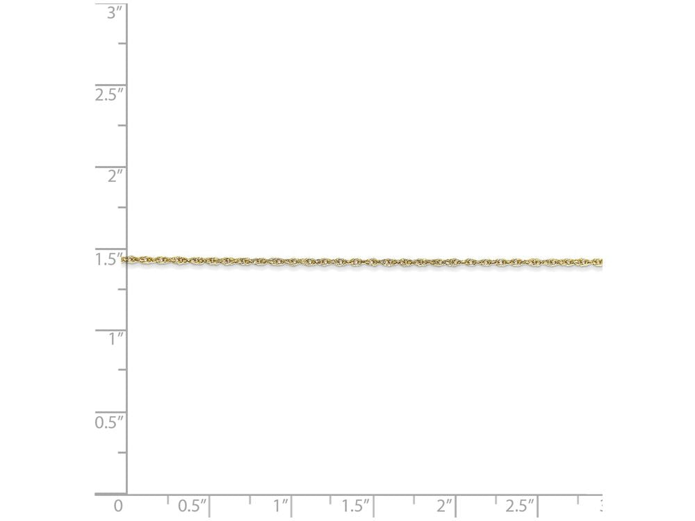 FJC Finejewelers 18 Inch 10k .8mm Lite-baby Rope Chain Necklace