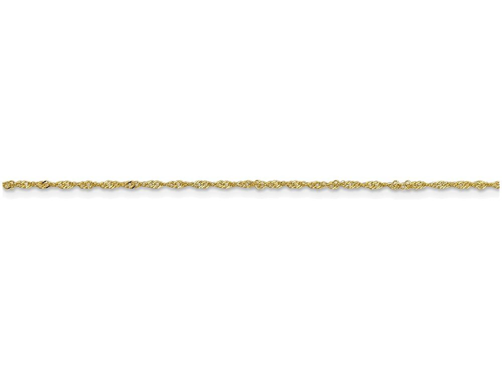 FJC Finejewelers 24 Inch 10k 1.10mm Singapore Chain Necklace