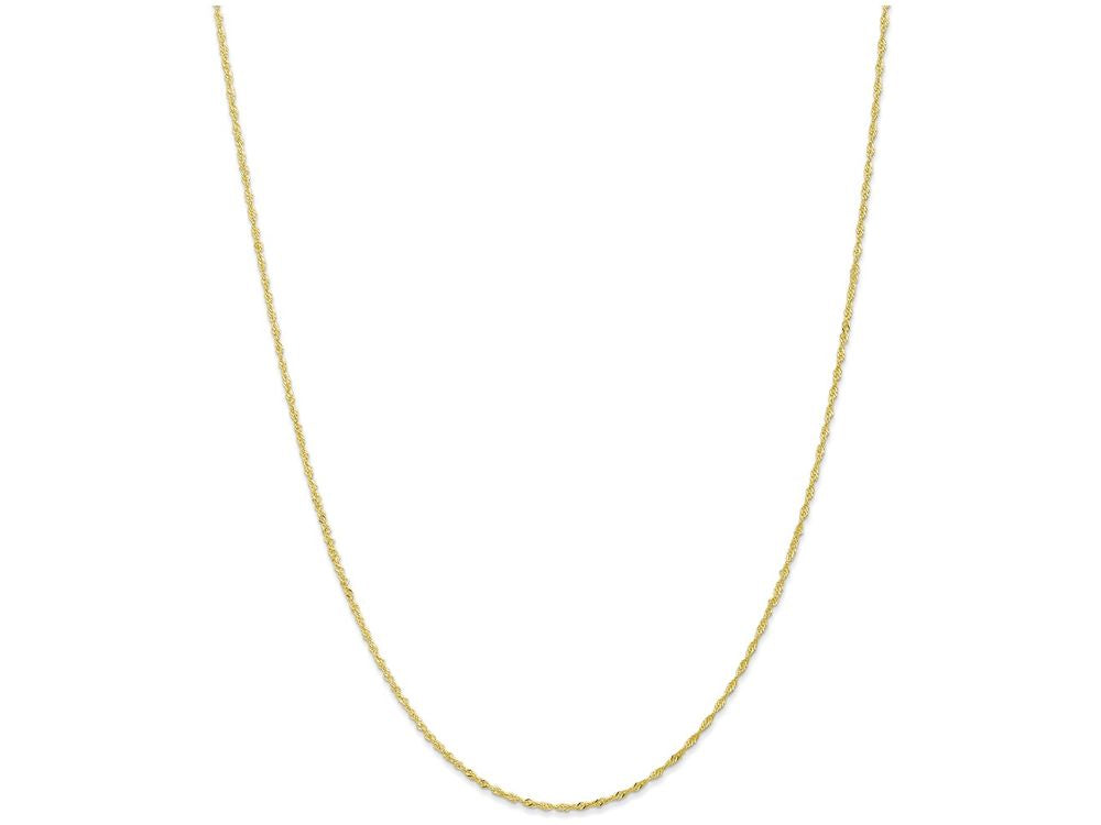 FJC Finejewelers 7 Inch 10k 1.10mm Singapore Chain Bracelet