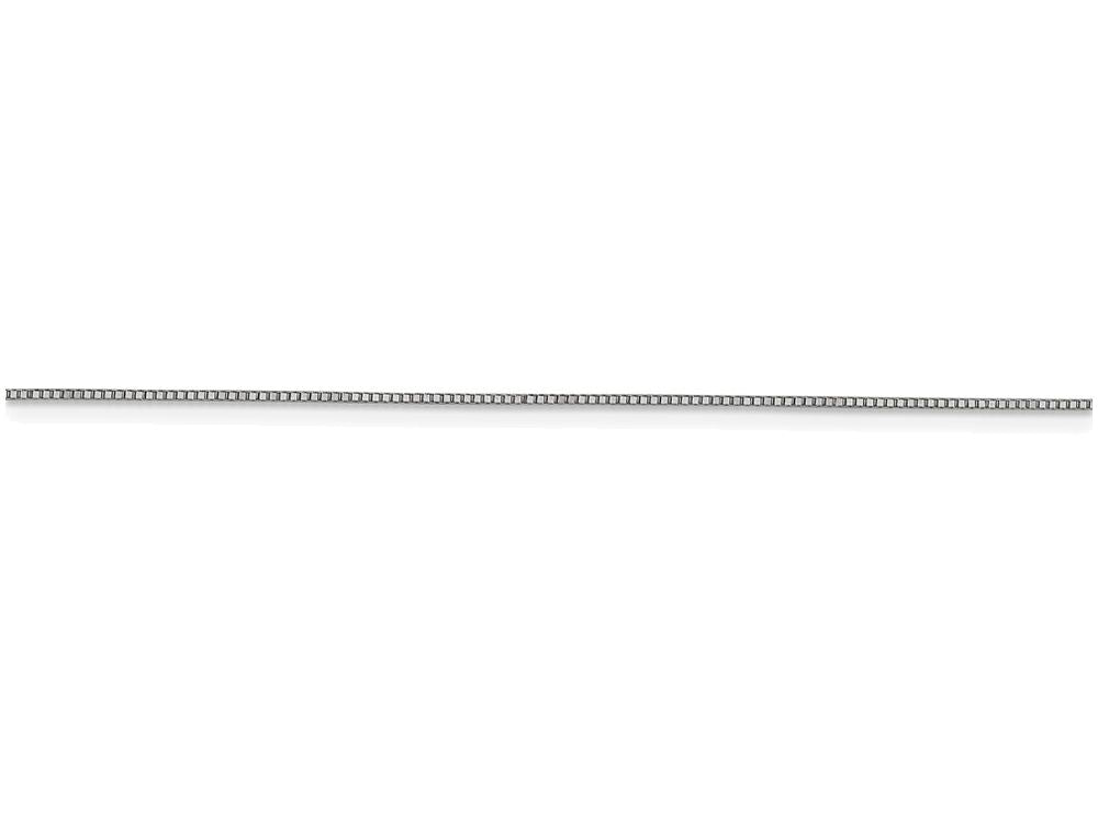FJC Finejewelers 18 Inch 10k White Gold .7mm Box Chain Necklace