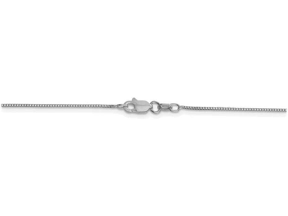 FJC Finejewelers 18 Inch 10k White Gold .7mm Box Chain Necklace