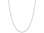 FJC Finejewelers 9 Inch 10k White Gold .90mm Box Chain Ankle Bracelet (Smaller Ankles)