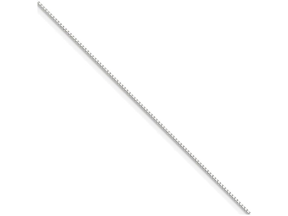 FJC Finejewelers 18 Inch 10k White Gold 1mm Box Chain Necklace