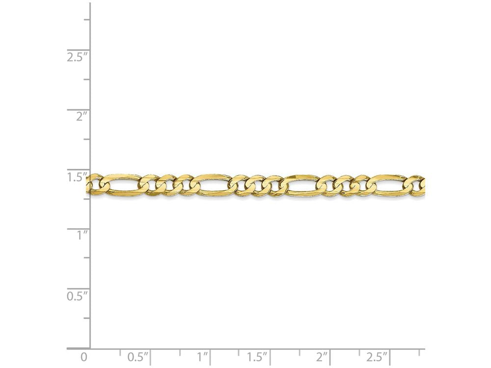 FJC Finejewelers 18 Inch 10k 4.5mm Light Figaro Chain Necklace