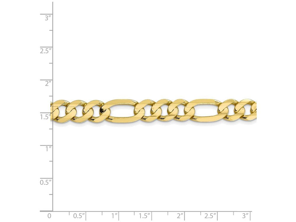 FJC Finejewelers 7 Inch 10k 8.75mm Light Figaro Chain Bracelet