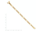FJC Finejewelers 8 Inch 10k 7mm Hand Polished Figaro Chain Bracelet